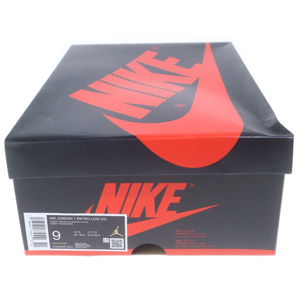 NIKE(ナイキ) AIR JORDAN 1 RETRO LOW OG CHICAGO HQ6998-600 エアジョーダン1 レトロ シカゴ ローカットスニーカー ホワイト/レッド US9/27cm
