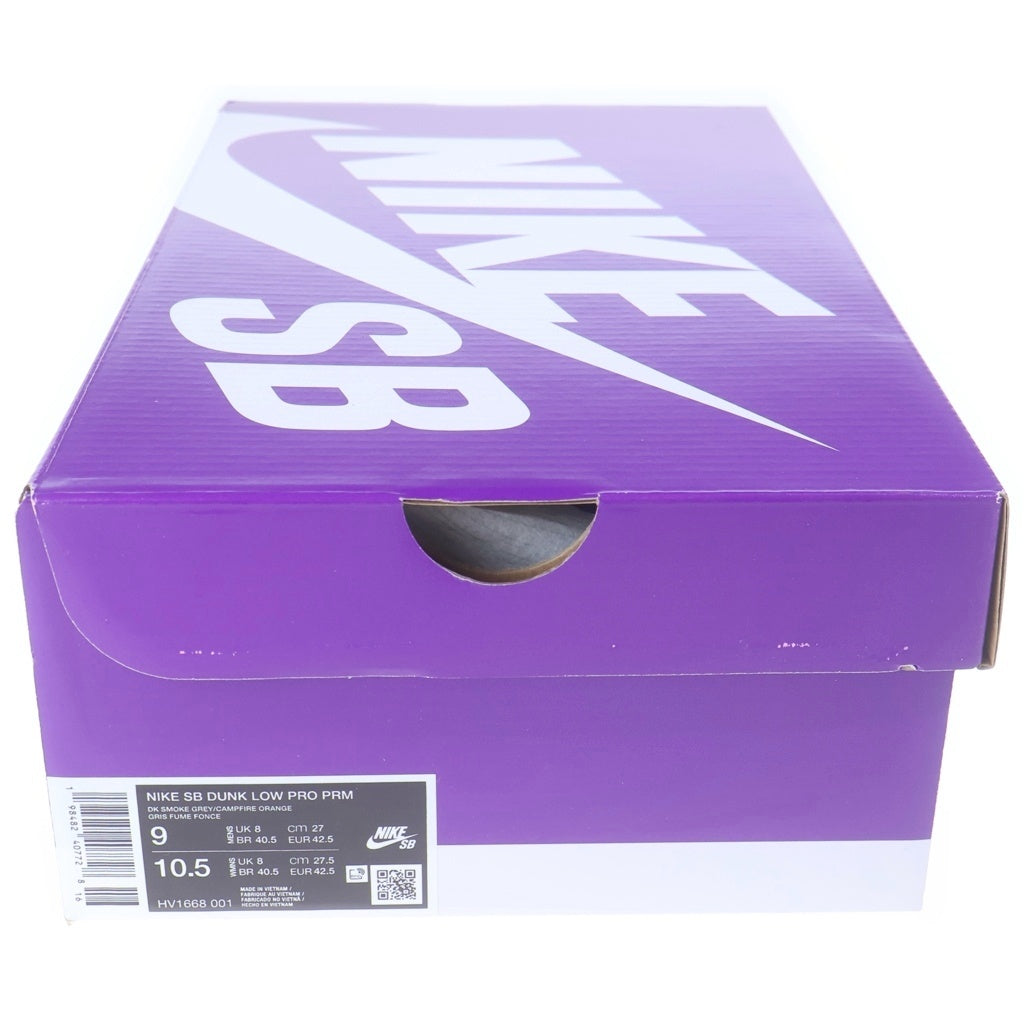 NIKE SB(ナイキエスビー) DUNK LOW PRO PRM KRAMPUS HV1668-001 ダンク プロ プレミアム クランパス ローカットスニーカー ブラウン/オレンジ US9/27cm