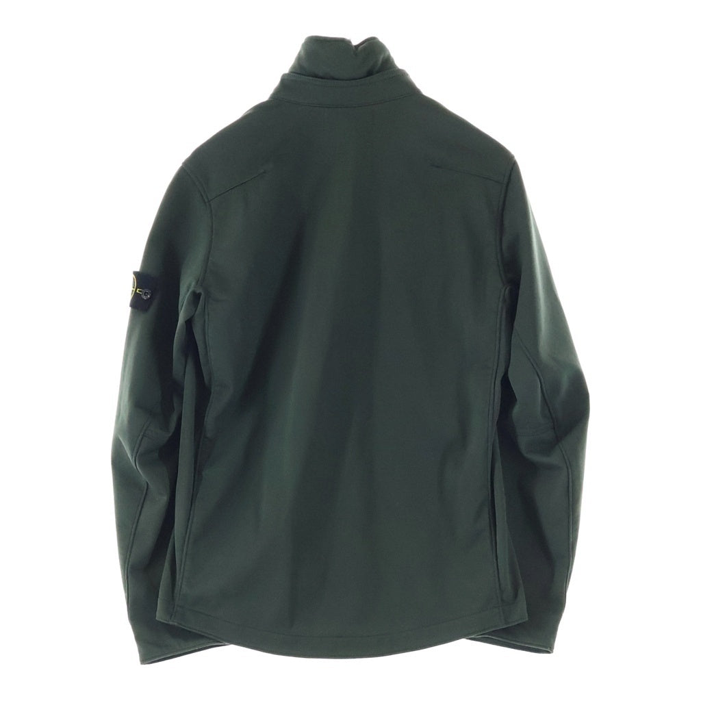 STONE ISLAND(ストーンアイランド) 15AW SOFT SHELL-R TERRYJACKET ソフトシェル ジップアップ テリージャケット カーキ 631544828
