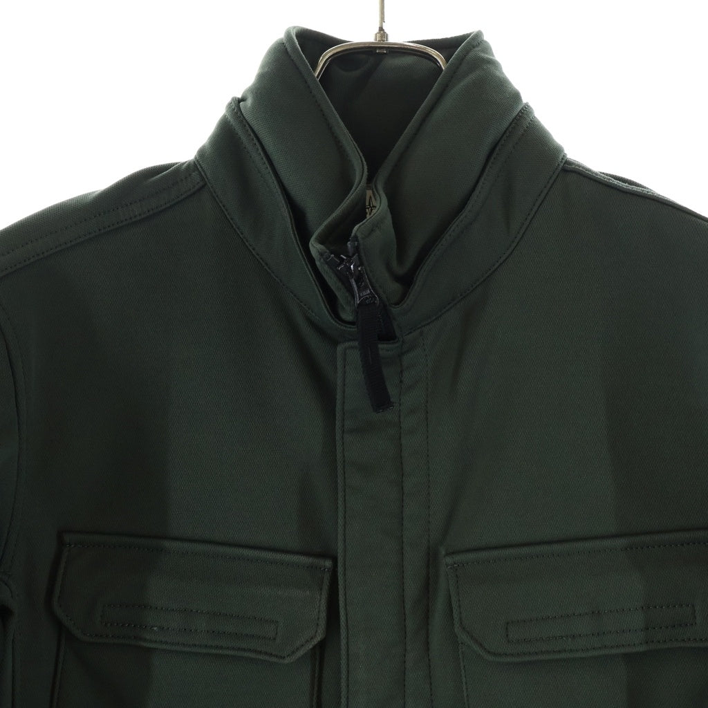 STONE ISLAND(ストーンアイランド) 15AW SOFT SHELL-R TERRYJACKET ソフトシェル ジップアップ テリージャケット カーキ 631544828
