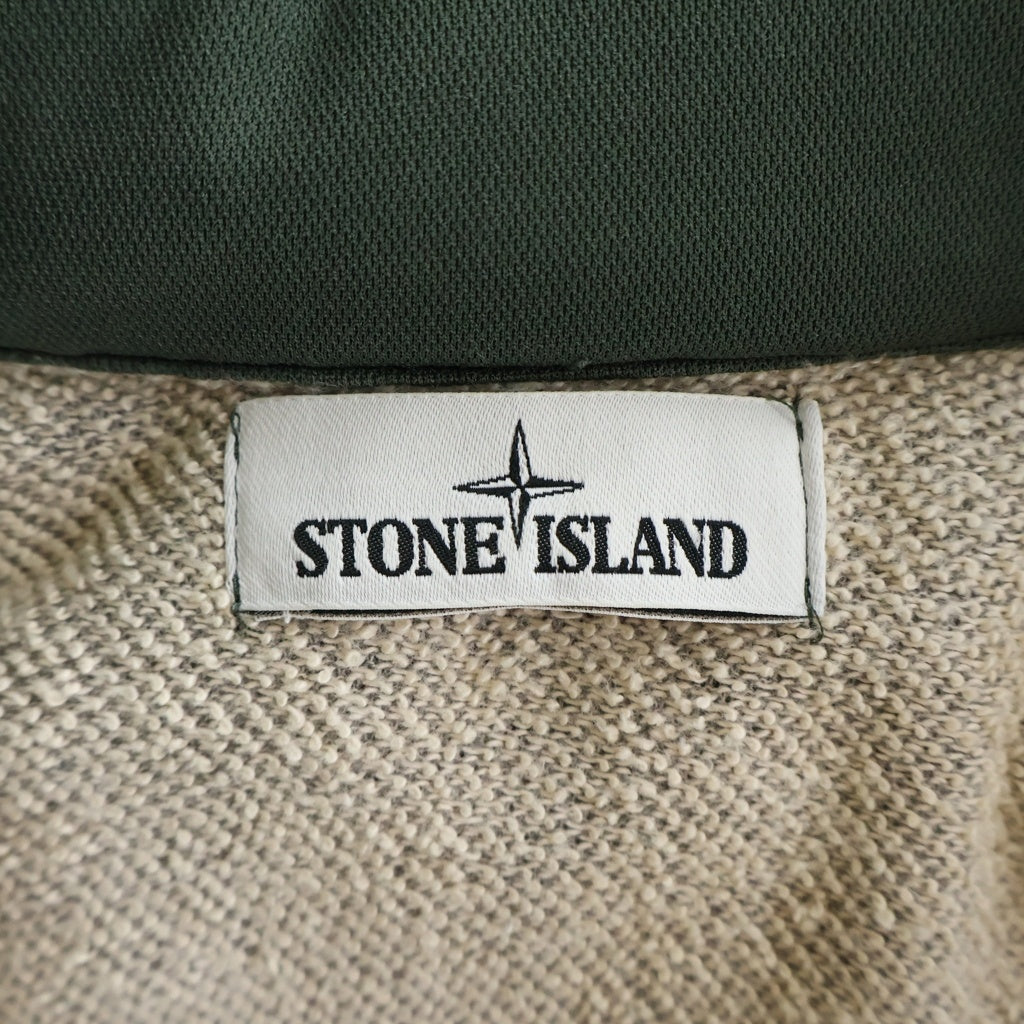 STONE ISLAND(ストーンアイランド) 15AW SOFT SHELL-R TERRYJACKET ソフトシェル ジップアップ テリージャケット カーキ 631544828