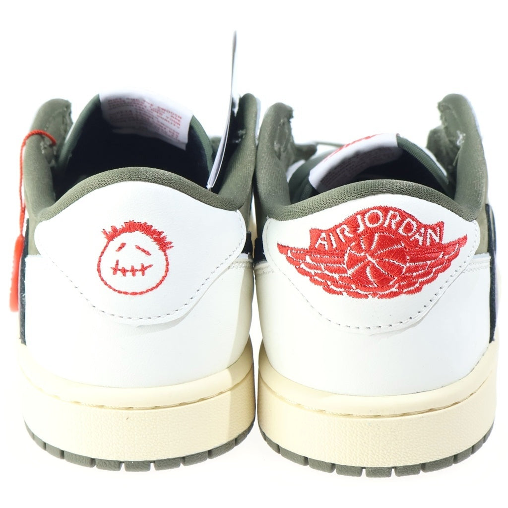 NIKE(ナイキ) ×TRAVIS SCOTT AIR JORDAN1 LOW OG SP トラヴィススコット エアジョーダン1 ローカットスニーカー カーキ US8.5/26.5cm DM7866-200