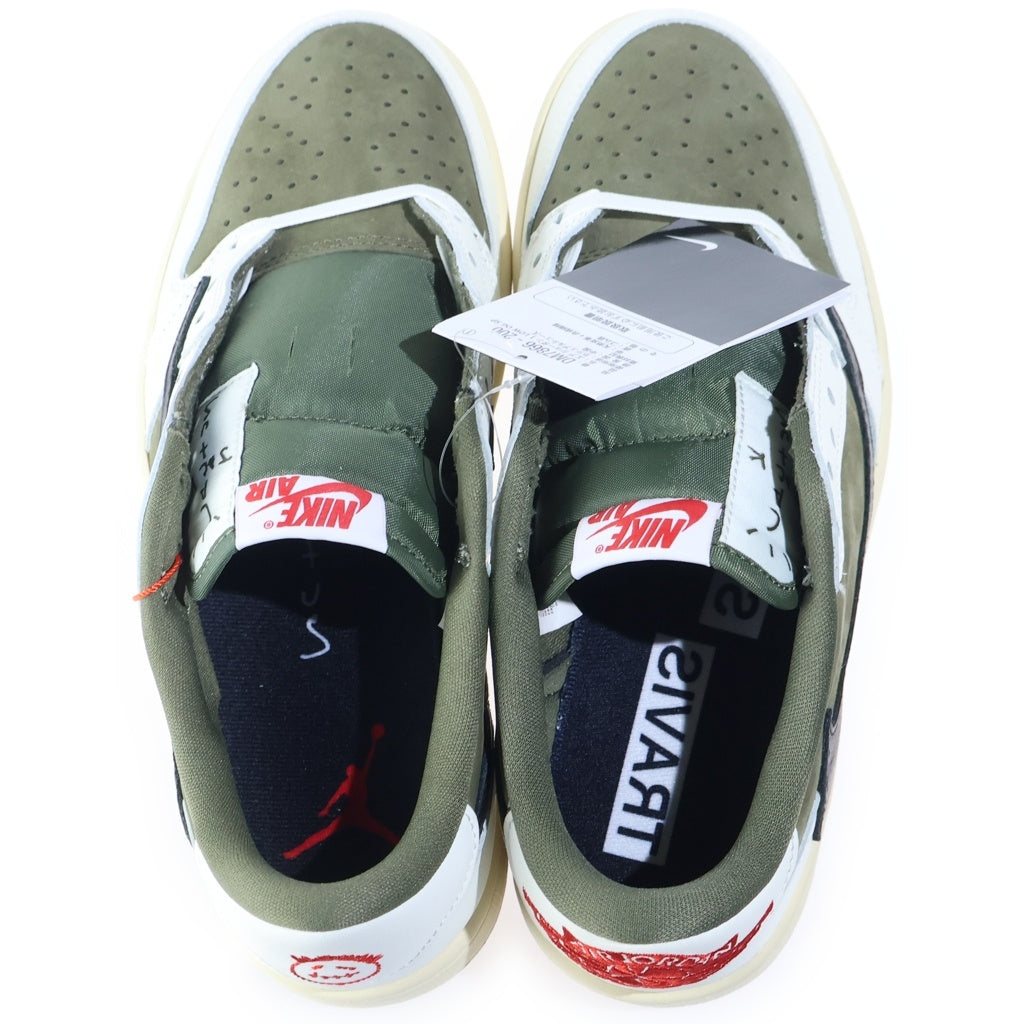 NIKE(ナイキ) ×TRAVIS SCOTT AIR JORDAN1 LOW OG SP トラヴィススコット エアジョーダン1 ローカットスニーカー カーキ US8.5/26.5cm DM7866-200