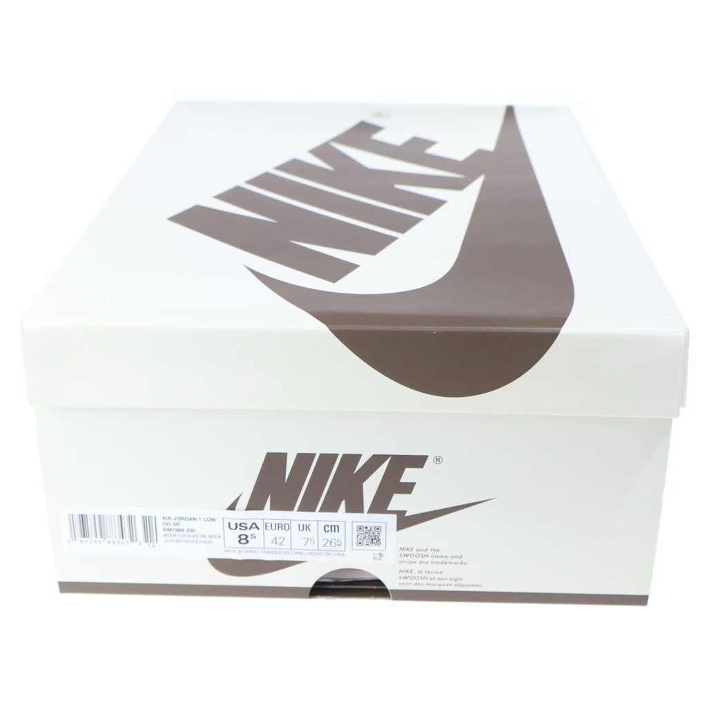 NIKE(ナイキ) ×TRAVIS SCOTT AIR JORDAN1 LOW OG SP トラヴィススコット エアジョーダン1 ローカットスニーカー カーキ US8.5/26.5cm DM7866-200