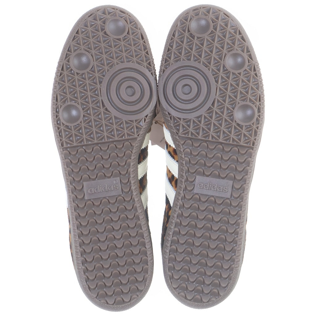 adidas(アディダス) WMNS SAMBA OG LEOPARD ウィメンズ サンバ レオパード ハラコレザー ローカットスニーカー ブラウン US10.5/27.5cm JI2734