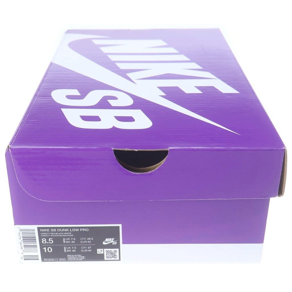 NIKE SB(ナイキエスビー) DUNK LOW PRO J-PACK CHICAGO BQ6817-600 ダンク プロ ジェーパック シカゴ ローカットスニーカー ホワイト/レッド US8.5/26.5cm