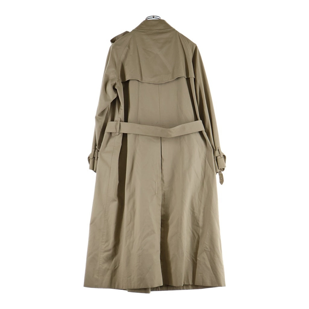 BURBERRY(バーバリー) ダブルボタン ノバチェック ロングコート ウールライナー コットン ポリエステル トレンチコート ベージュ
