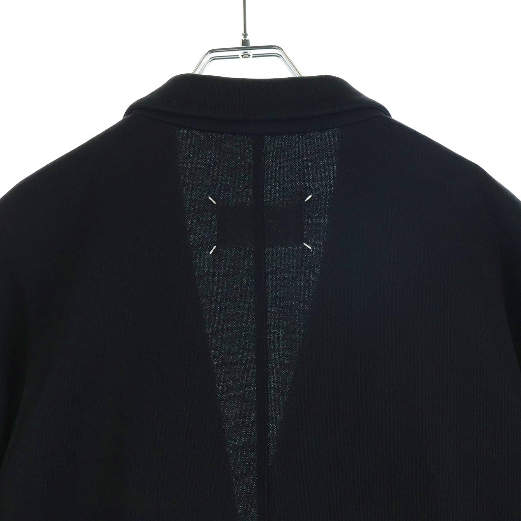 Maison Martin Margiela(メゾンマルタンマルジェラ) 19SS コットンスキューバブレザー 2B シングルテーラードジャケット ブラック S50BN0387 S23168