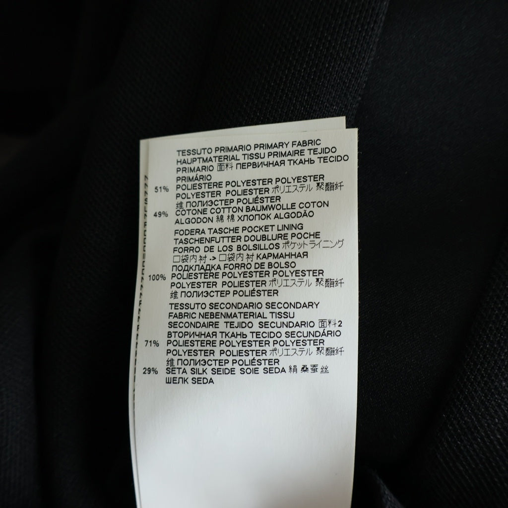 Maison Martin Margiela(メゾンマルタンマルジェラ) 19SS コットンスキューバブレザー 2B シングルテーラードジャケット ブラック S50BN0387 S23168