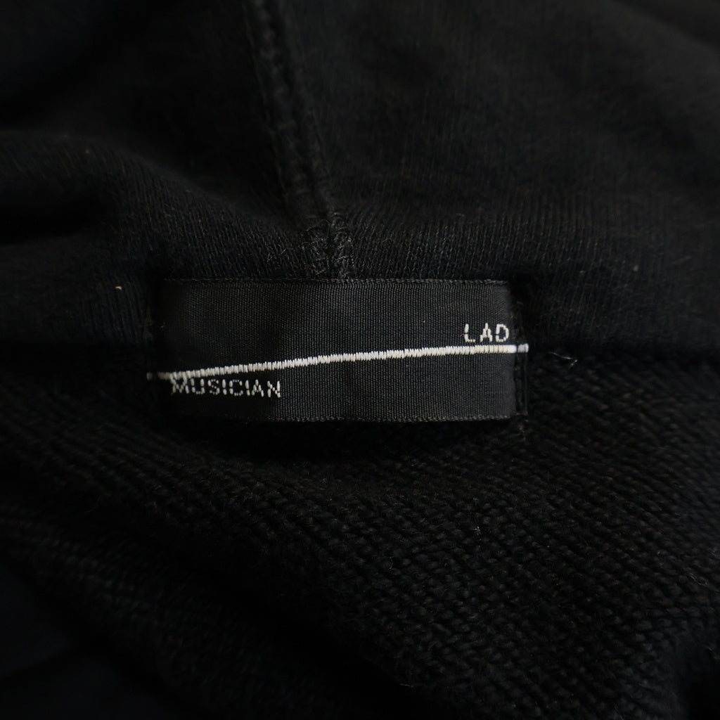 LAD MUSICIAN(ラッドミュージシャン) 19AW SUPER BIG ZIP UP PARKA スーパービッグ ジップアップ スウェットパーカー ブラック 2119-604