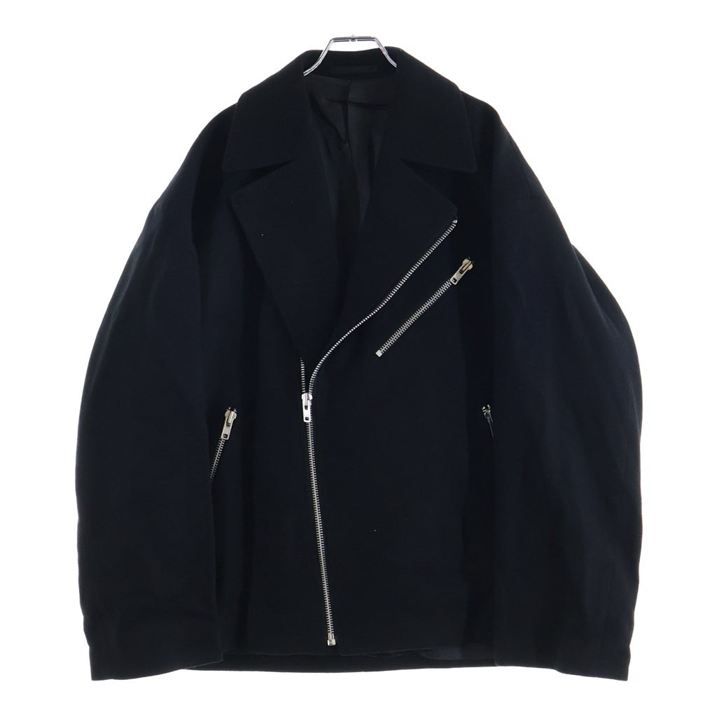 LAD MUSICIAN(ラッドミュージシャン) 23AW MELTON RIDERS COAT メルトンウール ダブルライダースジャケット ブラック 2223-314