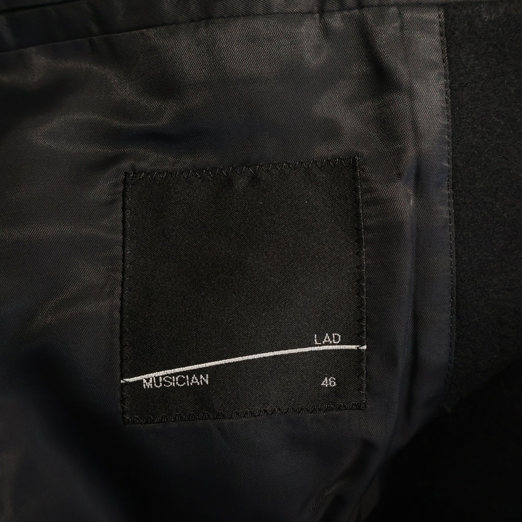 LAD MUSICIAN(ラッドミュージシャン) 23AW MELTON RIDERS COAT メルトンウール ダブルライダースジャケット ブラック 2223-314