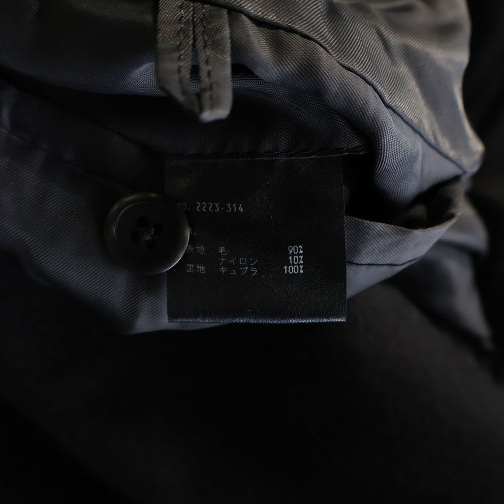 LAD MUSICIAN(ラッドミュージシャン) 23AW MELTON RIDERS COAT メルトンウール ダブルライダースジャケット ブラック 2223-314
