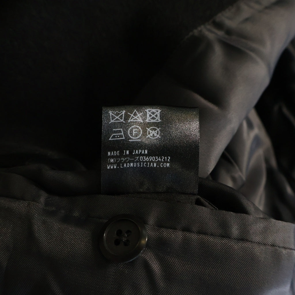 LAD MUSICIAN(ラッドミュージシャン) 23AW MELTON RIDERS COAT メルトンウール ダブルライダースジャケット ブラック 2223-314