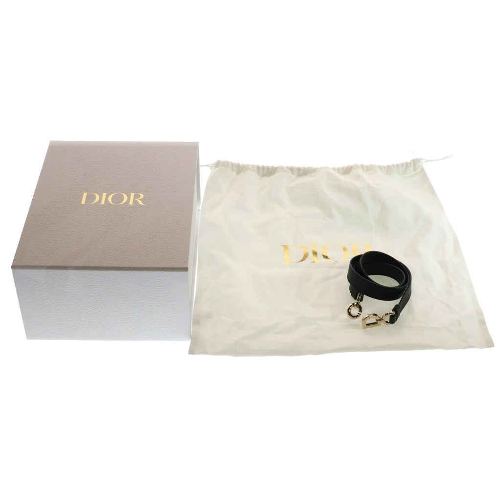 Christian Dior(クリスチャンディオール) マクロカナージュ トゥジュール レザー 2WAY ハンドバッグ ブラック レディース