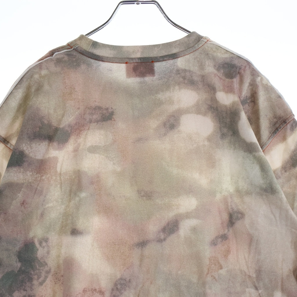 DIESEL(ディーゼル) T-BOXT-V7 デジタルカモフラージュ総柄 クルーネック 半袖Tシャツ カットソー ピンク/グレー A20213