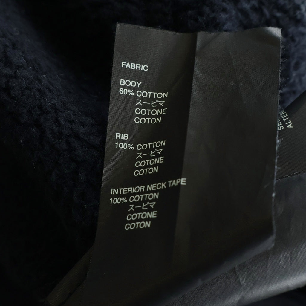 FEAR OF GOD(フィアオブゴッド) フロントGパッチデザイン クルーネック ロングスリーブ スウェット トレーナー ブラック FG50-054-014