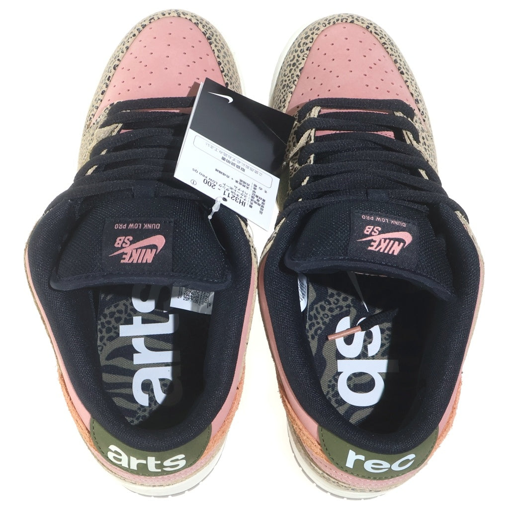 NIKE SB(ナイキエスビー) ×Arts Rec DUNK LOW PLO Rust Pink and Rough Green IH3211-200 ダンク プロ ラストピンク アンド ラフグリーン ローカットスニーカー ピンク US9.5/27.5cm