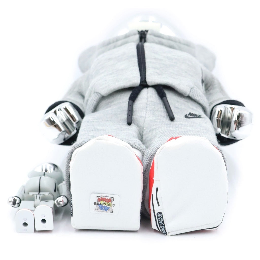 MEDICOM TOY(メディコムトイ) BE@RBRICK NIKE TECH FLEECE N98 100%&400% ベアブリック ナイキ テック フリース フィギュア人形 2体セット グレー