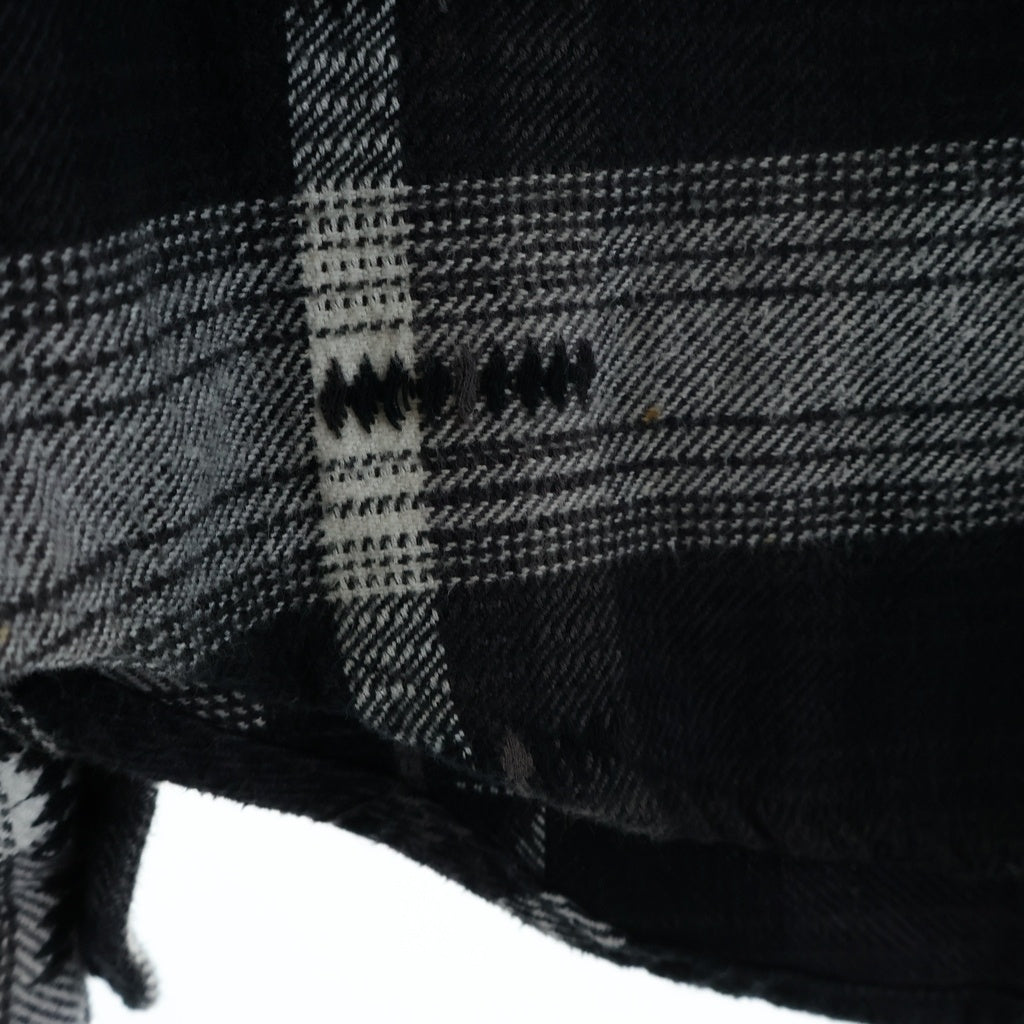 SUPREME(シュプリーム) 18AW Hooded Jacquard Flannel Shirt フーデッドジャガードフランネルチェックシャツ ブラック