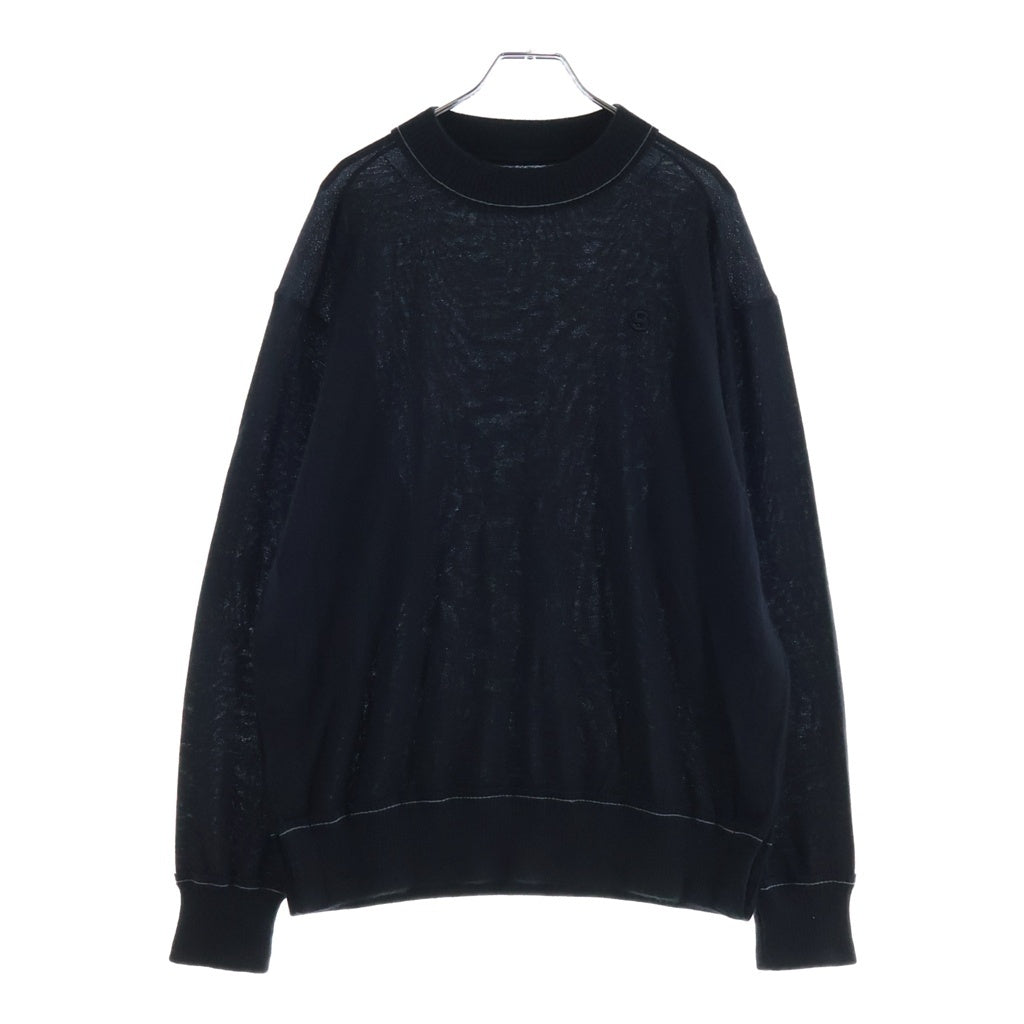 Sacai(サカイ) 23SS Cashmere Knit Pullove カシミヤニットプルオーバー セーター ネイビー 23-03019M