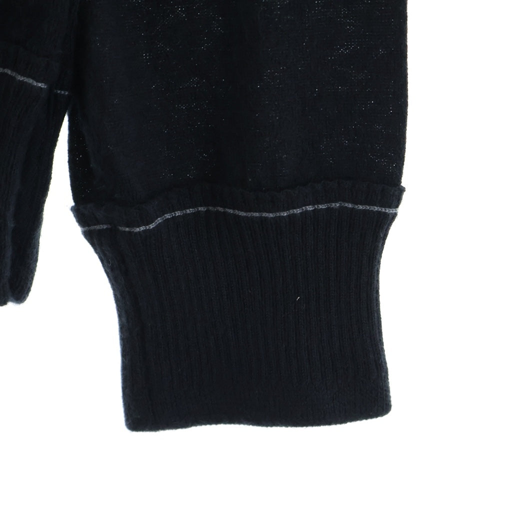 Sacai(サカイ) 23SS Cashmere Knit Pullove カシミヤニットプルオーバー セーター ネイビー 23-03019M