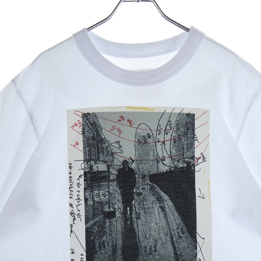 Sacai(サカイ) 25SS James Dean Photo T-Shirt ジェームス ディーン フォトプリントクルーネック半袖Tシャツカットソー ホワイト 25-0919S