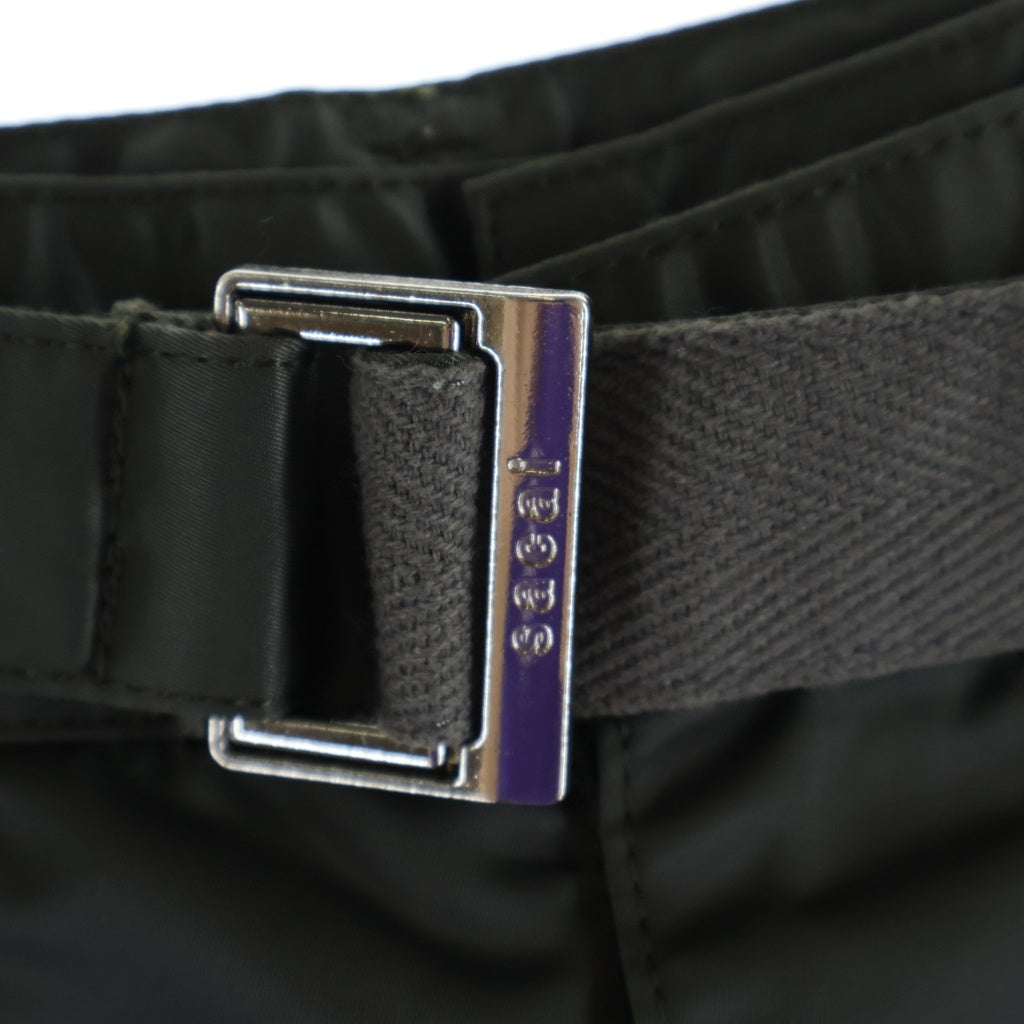 Sacai(サカイ) 23SS Nylon Twill Shorts ナイロン ツイル ショーツ ハーフパンツ カーキ 23-02994M