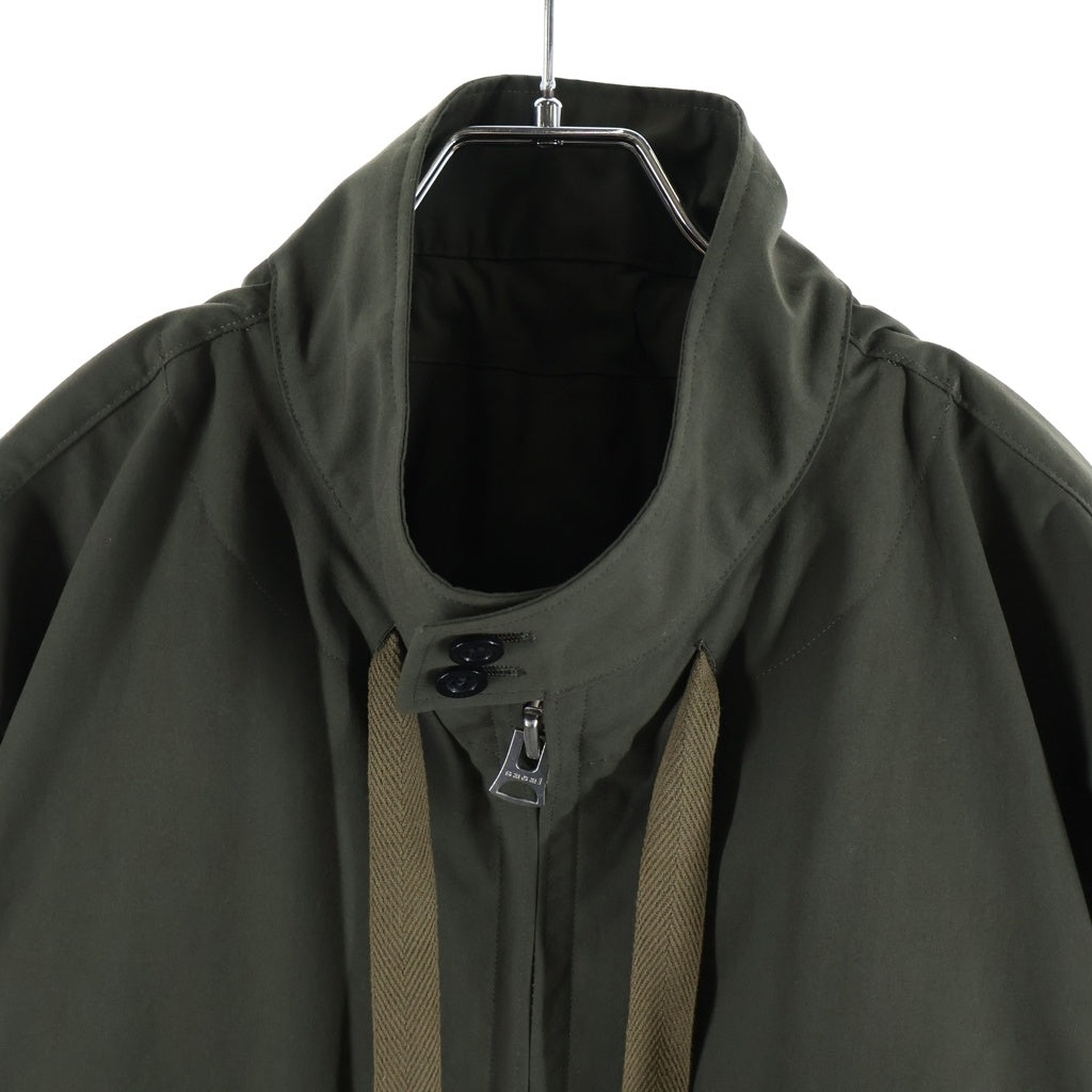 Sacai(サカイ) 26SS Weathercloth Blouson ウェザークロス ブルゾン ジップアップ ジャケット カーキ 26-03917M