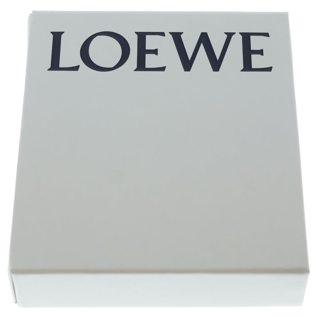 LOEWE(ロエベ) アナグラム エンボス バイフォールド レザー コンパクトウォレット 二つ折り財布 グレー C660501X01