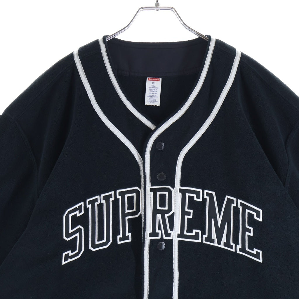 SUPREME(シュプリーム) 25AW Polartec Baseball Jersey ポーラーテック ベースボール 半袖シャツ ブラック