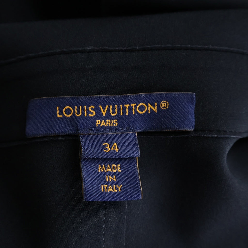 LOUIS VUITTON(ルイヴィトン) 25AW テクニカル ジャージー 半袖 ポロトップ ブラック RW252WW G72 FTTP15 レディース