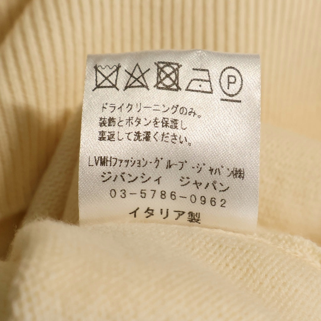 GIVENCHY(ジバンシィ) ビジュー装飾 カシミヤ混 クルーネック ニット セーター ベージュ レディース