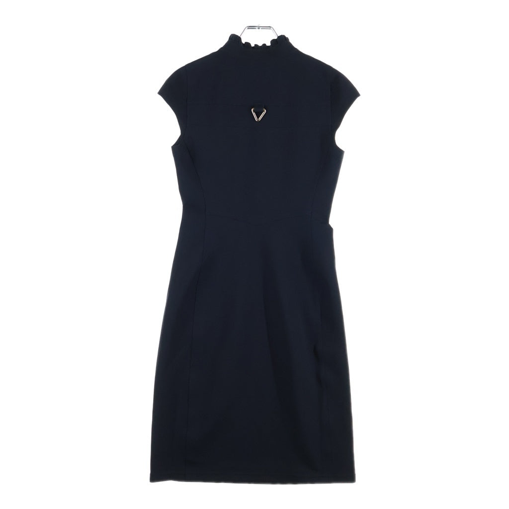 LOUIS VUITTON(ルイヴィトン) 25AW モノグラムジップアップ テクニカル ジャージー ノースリーブ ドレス/ワンピース ブラック RW252WW G72 FTDR21 レディース