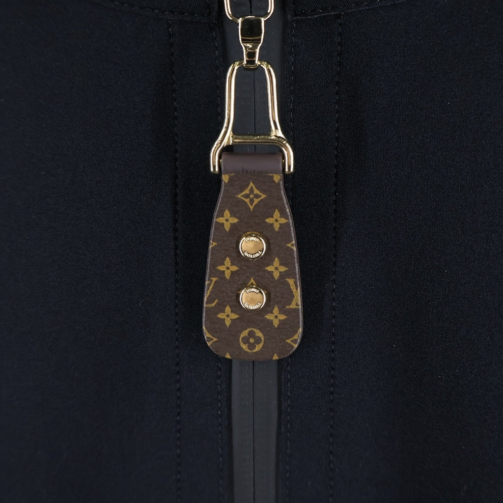 LOUIS VUITTON(ルイヴィトン) 25AW モノグラムジップアップ テクニカル ジャージー ノースリーブ ドレス/ワンピース ブラック RW252WW G72 FTDR21 レディース