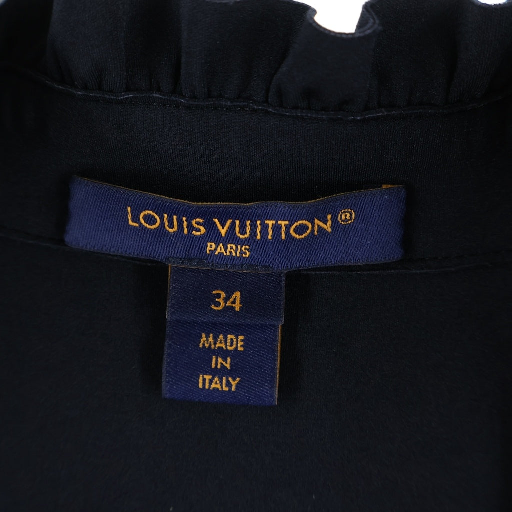 LOUIS VUITTON(ルイヴィトン) 25AW モノグラムジップアップ テクニカル ジャージー ノースリーブ ドレス/ワンピース ブラック RW252WW G72 FTDR21 レディース