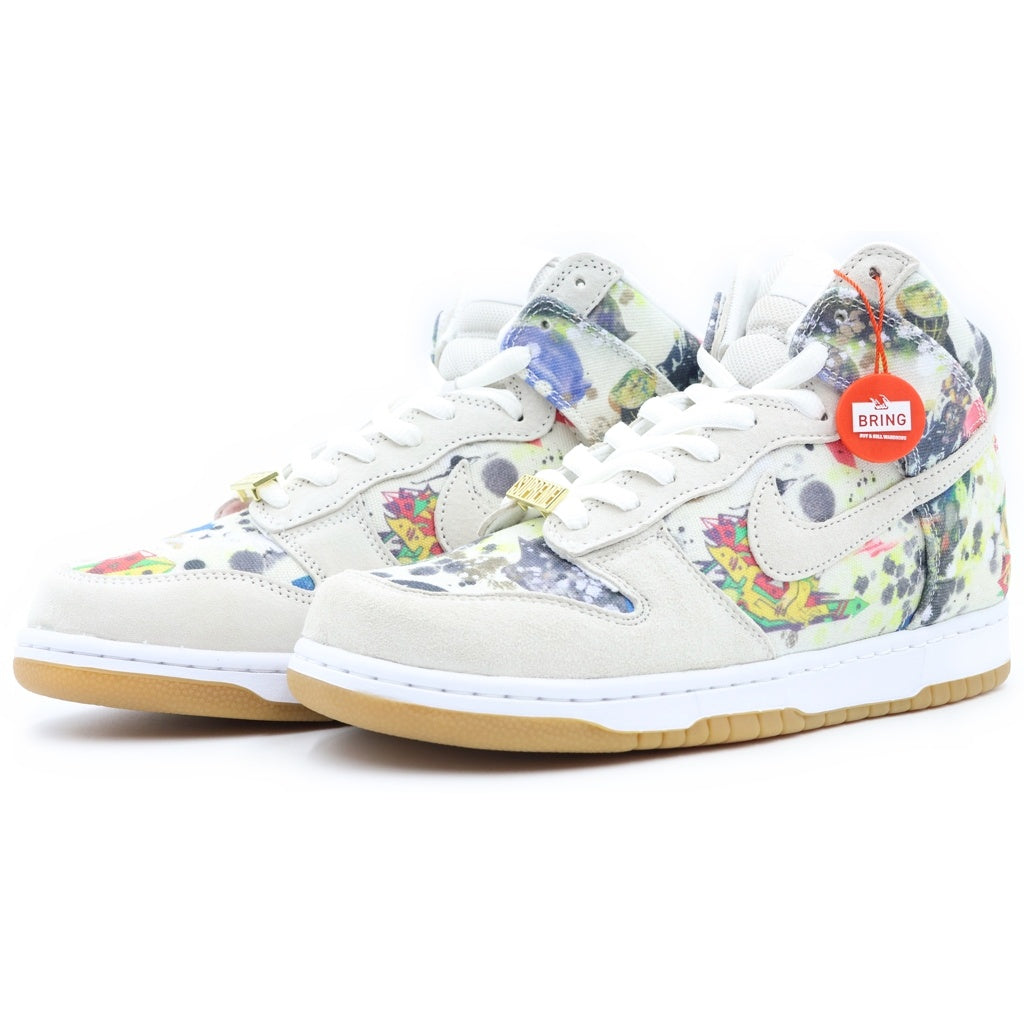 NIKE SB(ナイキエスビー) ×Supreme DUNK HIGH OG QS FD8779-100 シュプリーム ダンク ラメルジー ハイカットスニーカー アイボリー US9.5/27.5cm
