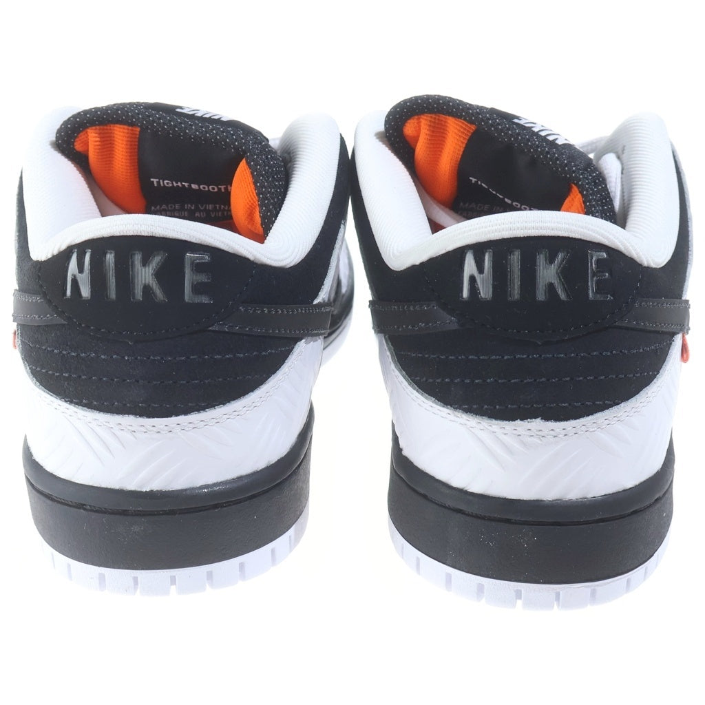 NIKE SB(ナイキエスビー) ×TIGHTBOOTH DUNK LOW PRO QS FD2629-100 タイトブース ダンク プロ ローカットスニーカー ブラック/ホワイト US9.5/27.5cm