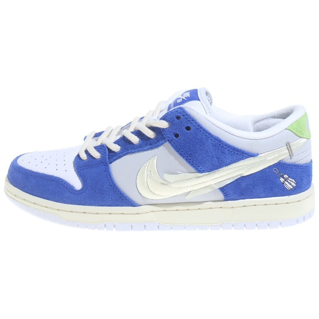 NIKE SB(ナイキエスビー) ×Fly Streetwear Dunk Low Gardenia DQ5130-400 フライ ストリートウェア ダンク ガーデニア ローカットスニーカー ブルー US9.5/27.5cm