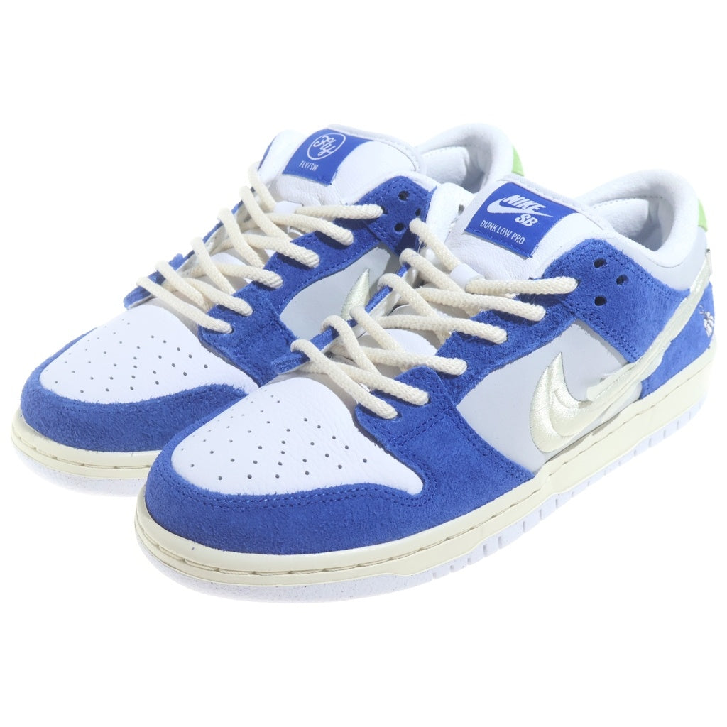 NIKE SB(ナイキエスビー) ×Fly Streetwear Dunk Low Gardenia DQ5130-400 フライ ストリートウェア ダンク ガーデニア ローカットスニーカー ブルー US9.5/27.5cm