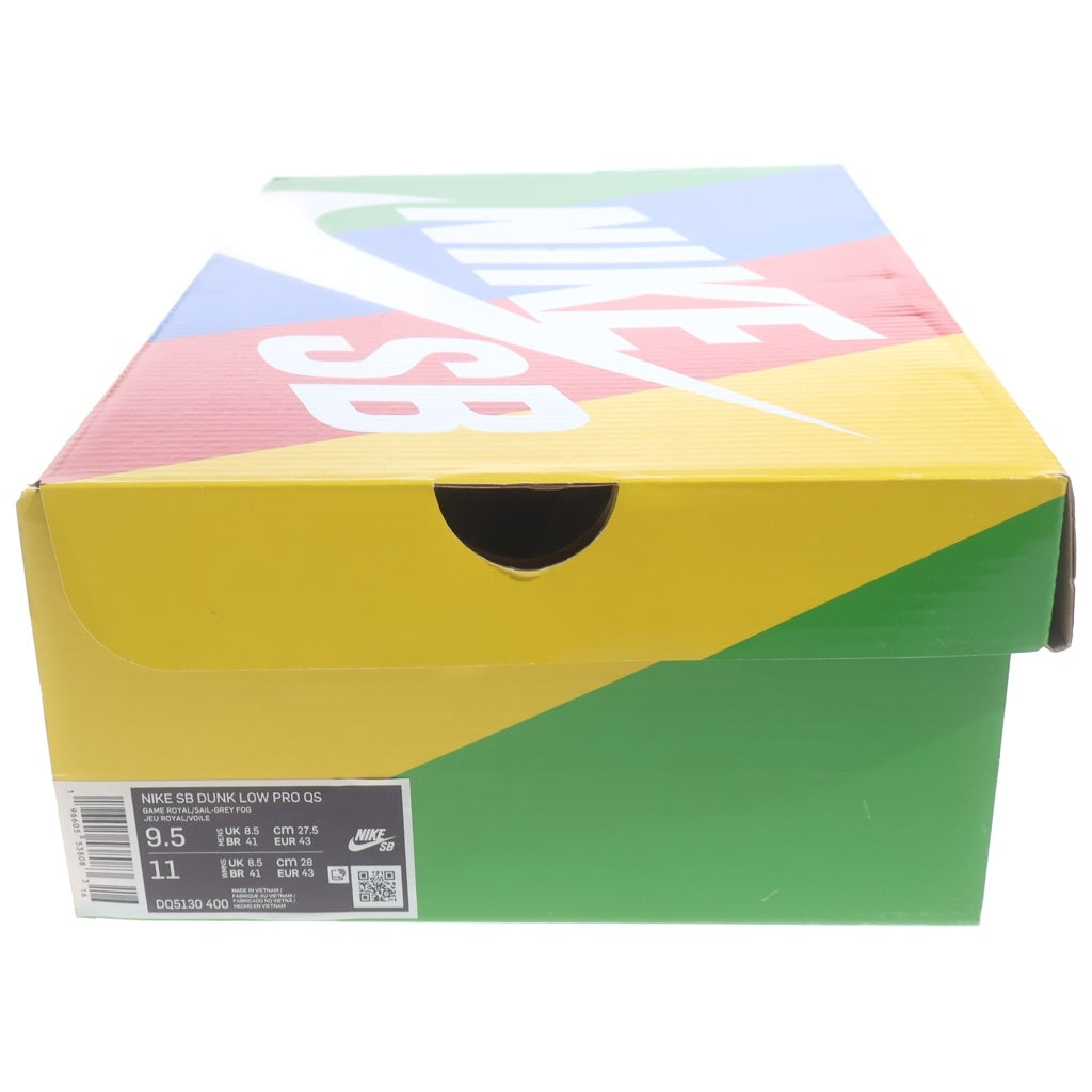 NIKE SB(ナイキエスビー) ×Fly Streetwear Dunk Low Gardenia DQ5130-400 フライ ストリートウェア ダンク ガーデニア ローカットスニーカー ブルー US9.5/27.5cm