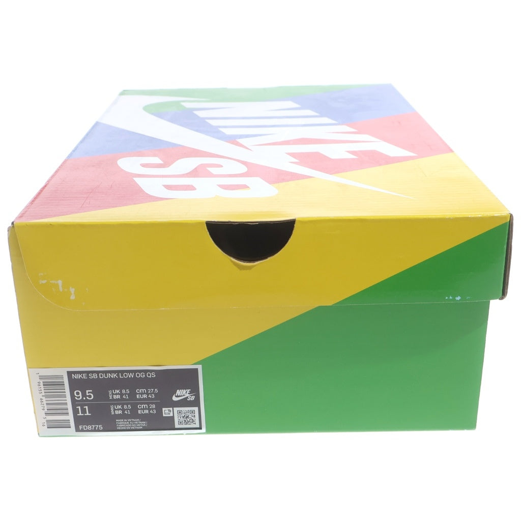 NIKE SB(ナイキエスビー) ×HUF DUNK LOW NEW YORK FD8775-100 ハフ ダンク ニューヨーク ローカットスニーカー ホワイト/ブルー US9.5/27.5cm