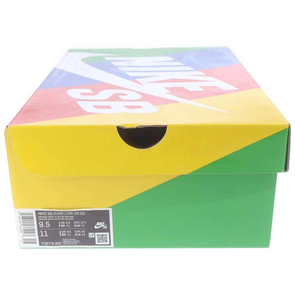 NIKE SB(ナイキエスビー) ×CONCEPTS DUNK LOW SP ORANGE LOBSTER FD8776-800 コンセプツ ダンク オレンジロブスター ローカットスニーカー オレンジ US9.5/27.5cm