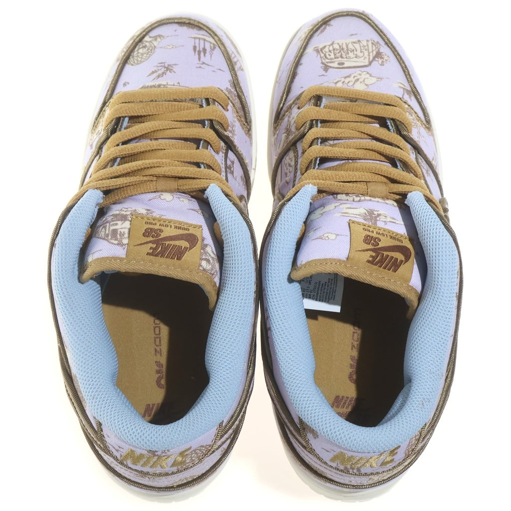 NIKE SB(ナイキエスビー) DUNK LOW PRO PRM TOILE FN5880-001 ダンク プロ トワレ ローカットスニーカー パープル US9.5/27.5cm