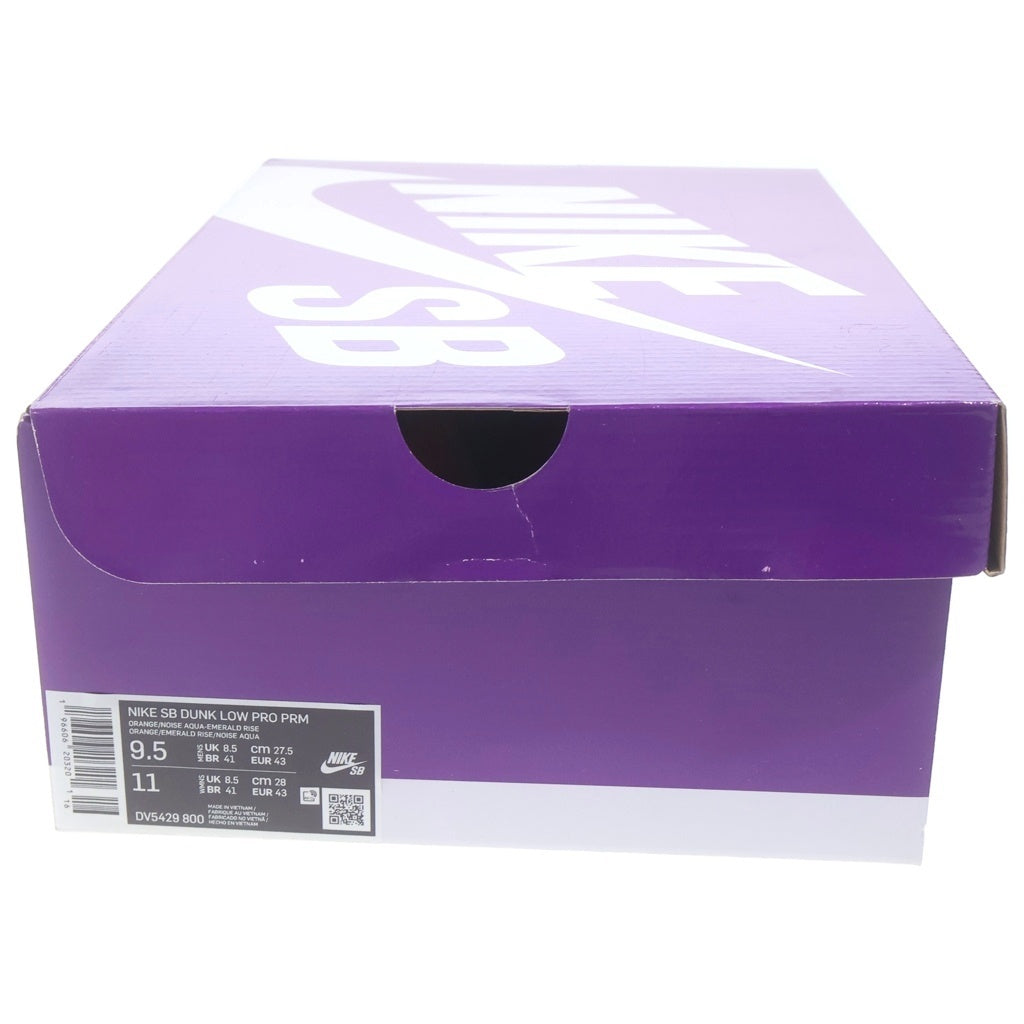 NIKE SB(ナイキエスビー) DUNK LOW PRO PRM DV5429-800 ダンク プロ ローカットスニーカー オレンジ/ブルー US9.5/27.5cm