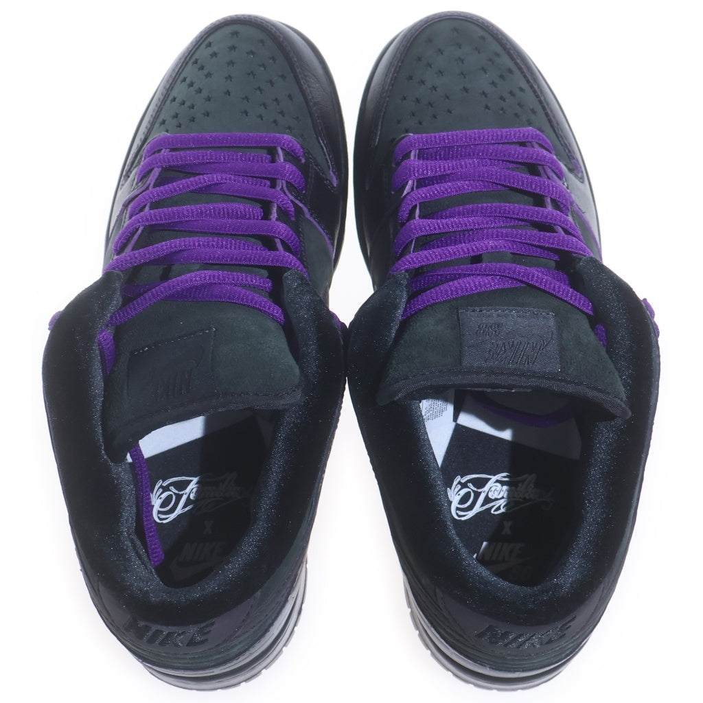 NIKE SB(ナイキエスビー) ×Familia DUNK LOW FIRST AVENUE DJ1159-001 ファミリア ダンク ファーストアヴェニュー ローカットスニーカー ブラック US9/27cm