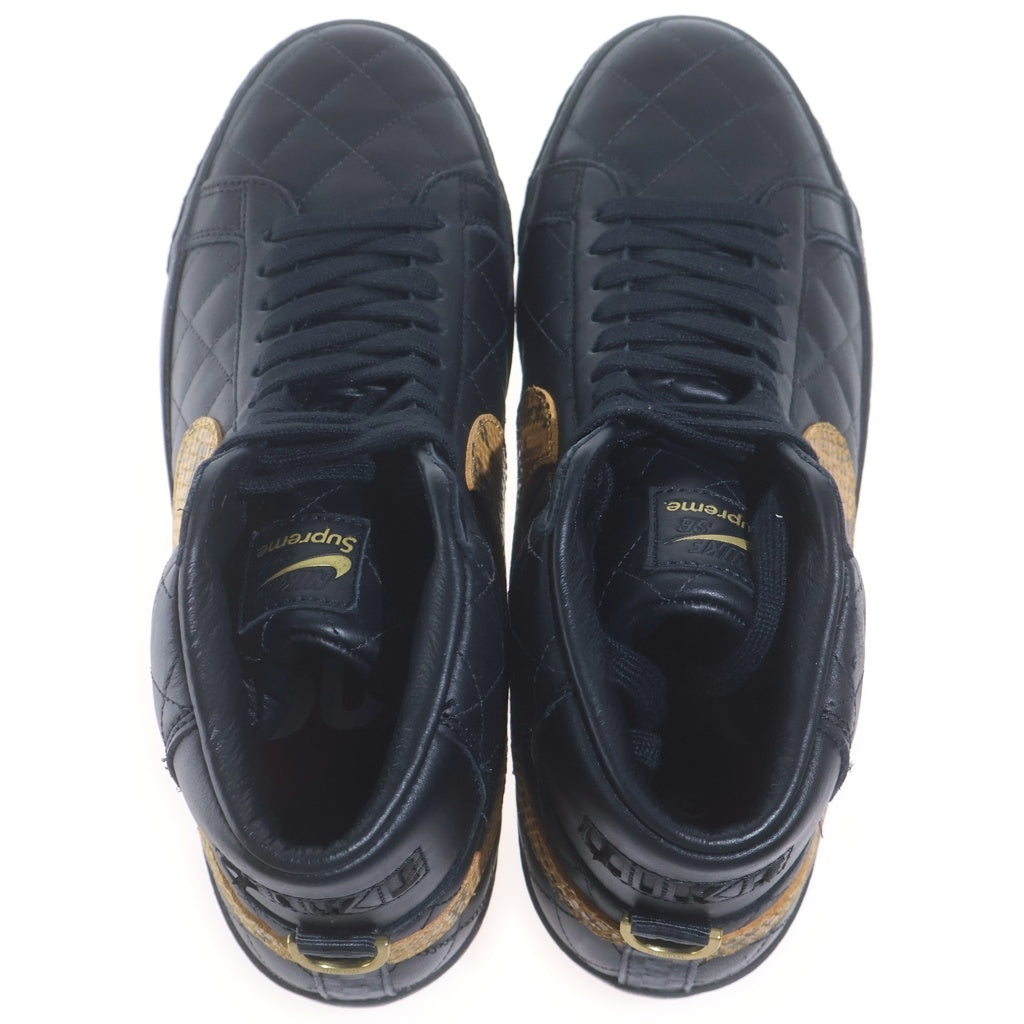 NIKE SB(ナイキエスビー) ×Supreme BLAZER MID DV5078-001 シュプリーム ブレザー ミッドカットスニーカー ブラック US9/27.0cm