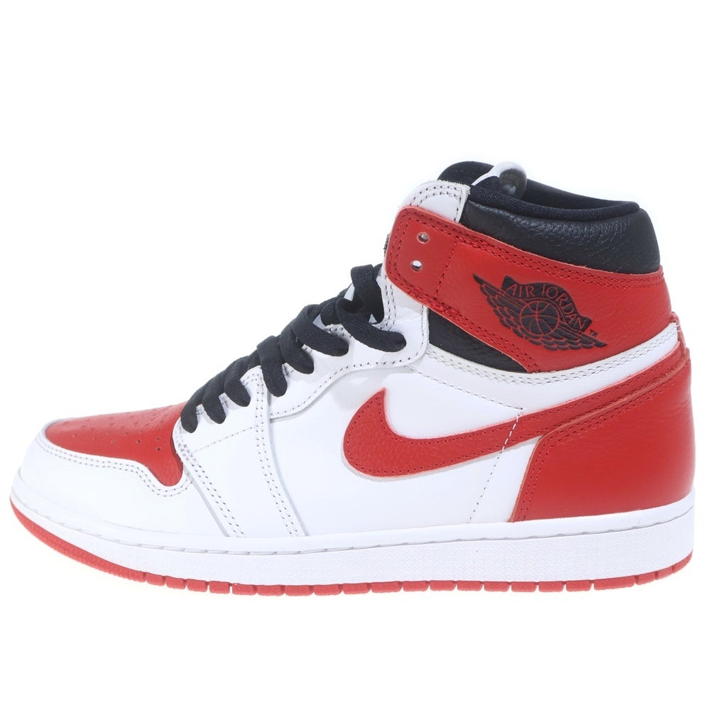 NIKE(ナイキ) AIR JORDAN 1 HIGH OG HERITAGE 555088-161 エアジョーダン1 ヘリテージ ハイカットスニーカー ホワイト/レッド US9/27cm