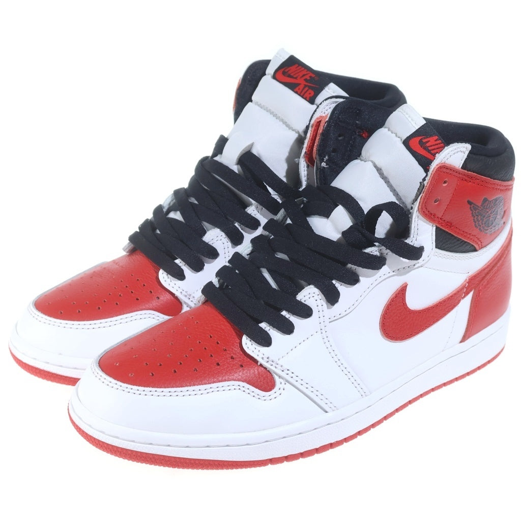 NIKE(ナイキ) AIR JORDAN 1 HIGH OG HERITAGE 555088-161 エアジョーダン1 ヘリテージ ハイカットスニーカー ホワイト/レッド US9/27cm