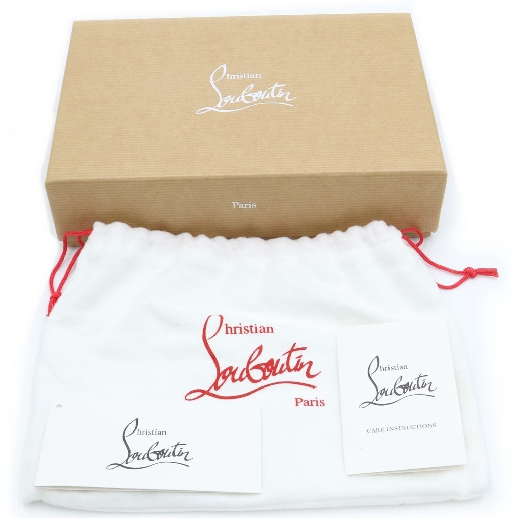 CHRISTIAN LOUBOUTIN(クリスチャンルブタン) パネトーネ スパイク ラウンドファスナー スタッズ 長財布 ロングウォレット ブラック 3135058 レディース